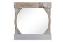 DKD Home Decor Espejo Scandi Beige Natural 1.5 x 65.5 x 65.5 cm (4 Unidades)