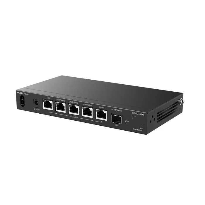 Ruijie Networks RG-EG406XS Router 2.5 Gigabit y 10 Gigabit Ethernet Negro
