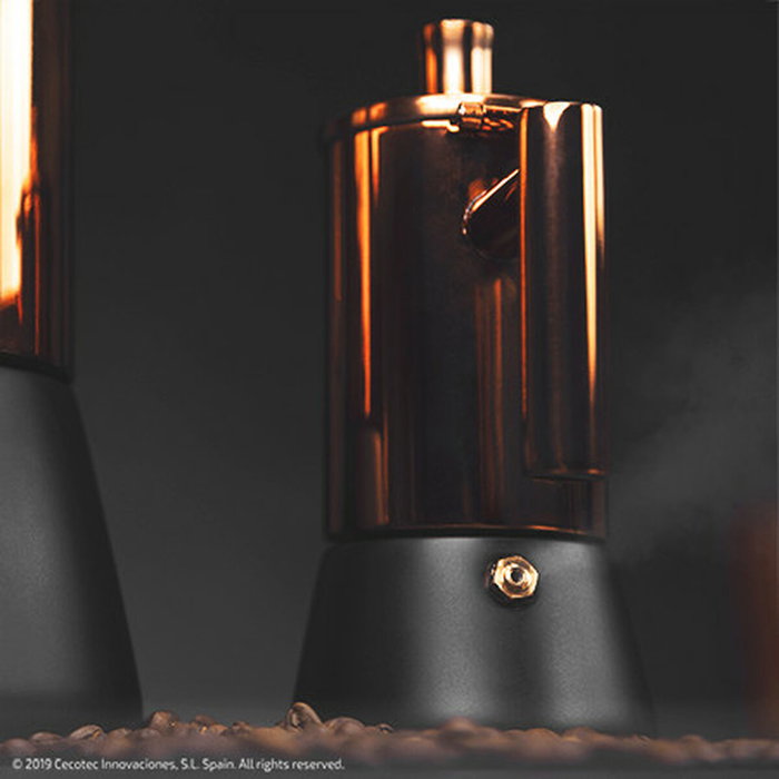 Cecotec Moking 200 Cafetera Italiana de Acero Inoxidable Cecotec Moking 200 Cafetera Italiana de Acero Inoxidable