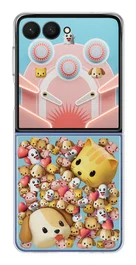 Samsung Flipsuit Case EF-ZF766CTEGWW funda con pantalla LED y juegos para Galaxy Z Flip7, 17.5 cm (6.9"), transparente, silicona, efectos personalizables