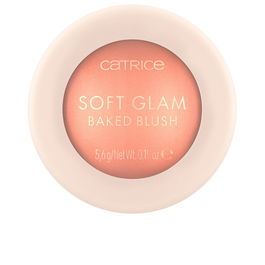 Soft Glam Baked Blush, Luminoso, Colorete en polvo compacto, 020, Peachy Breeze, 5.6 g