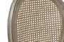 DKD Home Decor Silla de Caucho y Lino Rejilla Beige