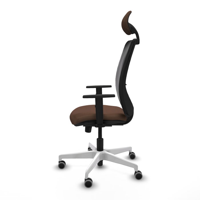 PIQUERAS Y CRESPO Silla de oficina Zulema con mecanismo Sincro Marrón y Negro PIQUERAS Y CRESPO Silla de oficina Zulema con mecanismo Sincro Marrón y Negro