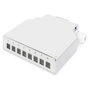 Digitus Caja de empalme de carril DIN para 8 acopladores LC/DX DN-96891