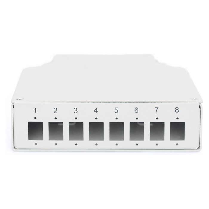 Digitus Caja de empalme de carril DIN para 8 acopladores LC/DX DN-96891