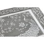 DKD Home Decor Joyero Indio Pavo Real Plateado y Verde