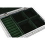 DKD Home Decor Joyero Indio Pavo Real Plateado y Verde