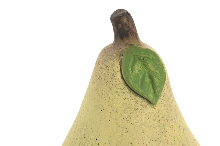 DKD Home Decor Figura de Cemento Pera Verde