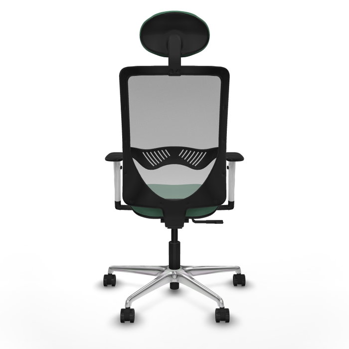 PIQUERAS Y CRESPO Silla de oficina Zulema con mecanismo Sincro, Verde esmeralda y Gris PIQUERAS Y CRESPO Silla de oficina Zulema con mecanismo Sincro, Verde esmeralda y Gris