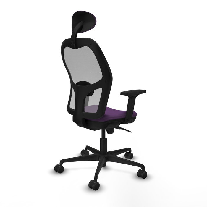 PIQUERAS Y CRESPO Silla de oficina Jorquera con mecanismo sincro, Morado y Gris