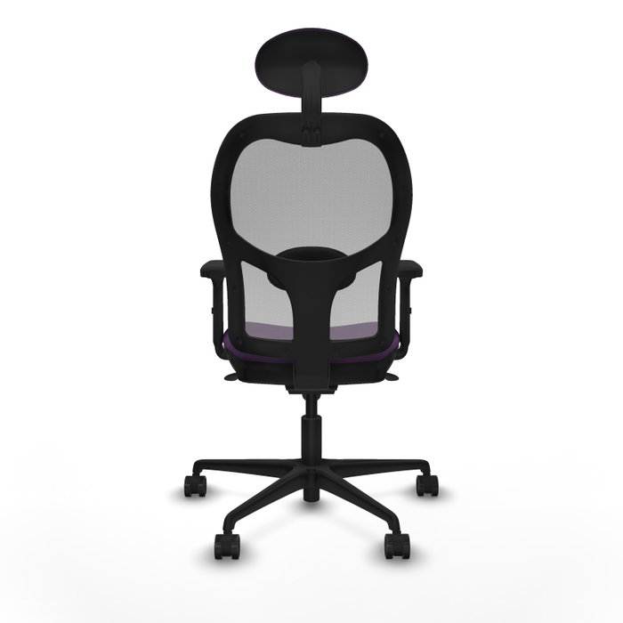 PIQUERAS Y CRESPO Silla de oficina Jorquera con mecanismo sincro, Morado y Gris