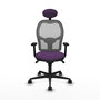 PIQUERAS Y CRESPO Silla de oficina Jorquera con mecanismo sincro, Morado y Gris