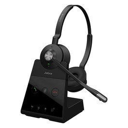 Jabra ENGAGE 65 SE Auriculares Inalámbricos DECT Diadema para Oficina, Certificados para Microsoft Teams, Negro, Con Base y Micrófono Boom