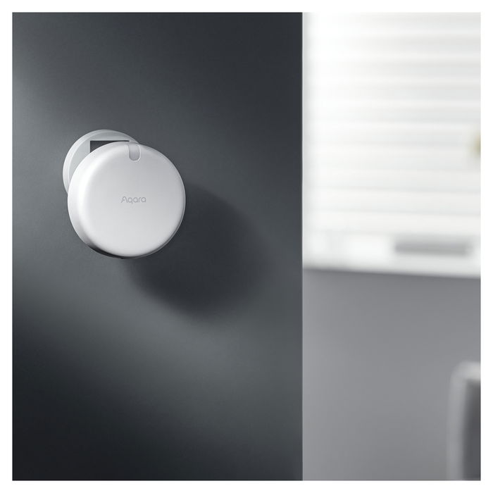 Aqara Sensor de Presencia FP2 (PS-S02D), Sensor de Luz y Movimiento, Conexión Wi-Fi Inalámbrico/Alámbrico, IPX5, Blanco, Compatible con Alexa & Google Assistant