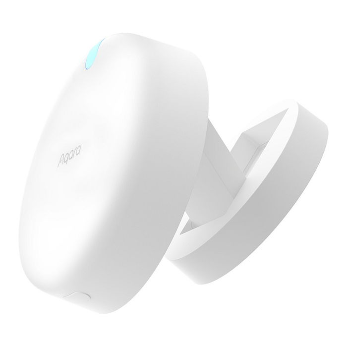 Aqara Sensor de Presencia FP2 (PS-S02D), Sensor de Luz y Movimiento, Conexión Wi-Fi Inalámbrico/Alámbrico, IPX5, Blanco, Compatible con Alexa & Google Assistant