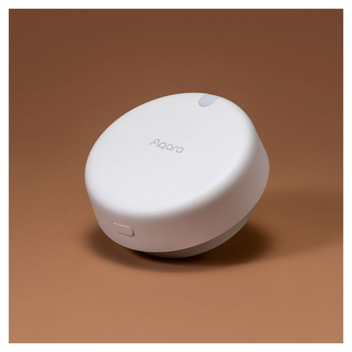 Aqara Sensor de Presencia FP2 (PS-S02D), Sensor de Luz y Movimiento, Conexión Wi-Fi Inalámbrico/Alámbrico, IPX5, Blanco, Compatible con Alexa & Google Assistant