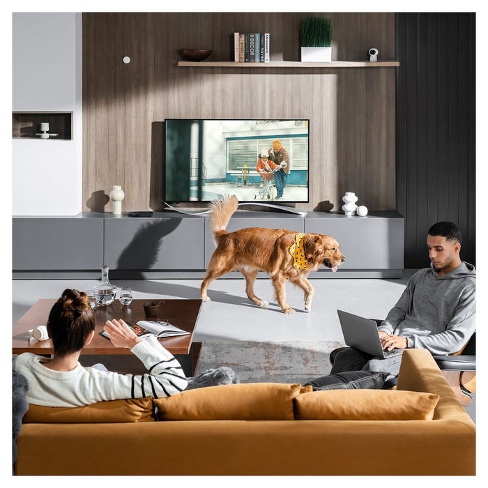 Aqara Sensor de Presencia FP2 (PS-S02D), Sensor de Luz y Movimiento, Conexión Wi-Fi Inalámbrico/Alámbrico, IPX5, Blanco, Compatible con Alexa & Google Assistant