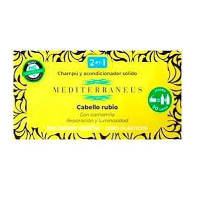 Mediterraneus Champú-Acondicionador Sólido Cabello Rubio 55 Gr. Mediterraneus Champú-Acondicionador Sólido Cabello Rubio 55 Gr.