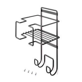 Emuca Soporte para tabla de planchar, accesorios de planchado y plancha, Acero, Gris antracita