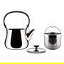 Alessi NF01 Hervidor/Tetera A/Inox 18/10 Acero Inoxidable Fondo Magnético Apto para Inducción