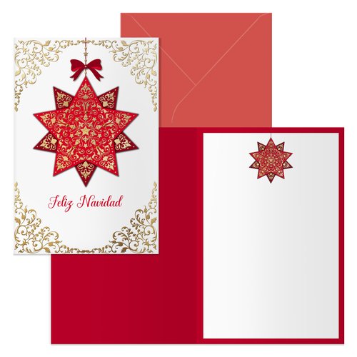 DOHE Christmas Dohe 115X170 Golden Star (Set de 6)aguardias DOHE Christmas Dohe 115X170 Golden Star (Set de 6)aguardias
