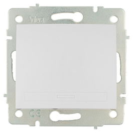 Solera Interruptor bipolar 10AX 250V Serie Europa ERP22QC Embornamiento Rápido Blanco