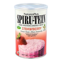 NATURES PLUS Spiru-Tein Batido Proteico Vegetal Sabor Fresa 544Gr