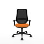 PIQUERAS Y CRESPO Silla de oficina Mardos Naranja y Negro