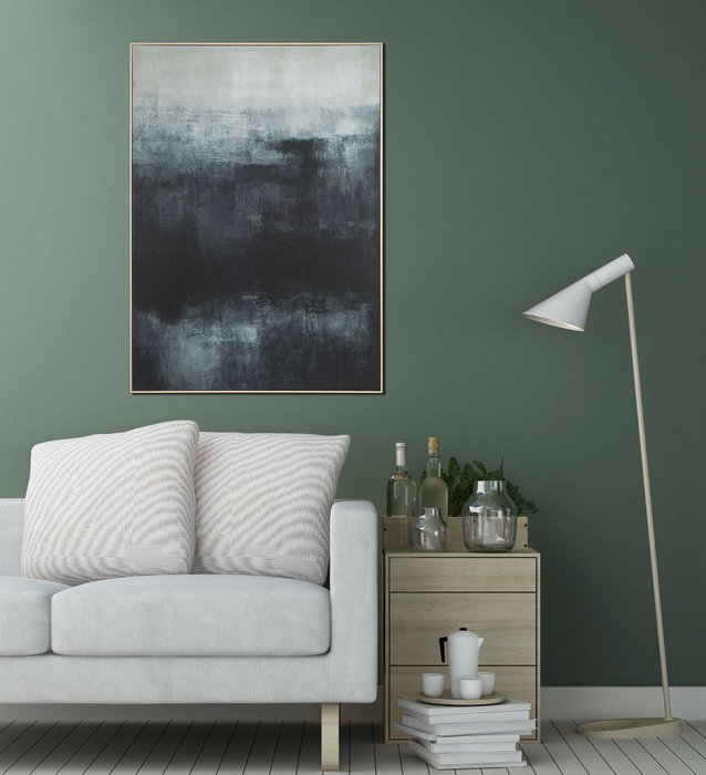 DKD Home Decor Cuadro Lienzo Pino 130x5x180 Abstracto Turquesa