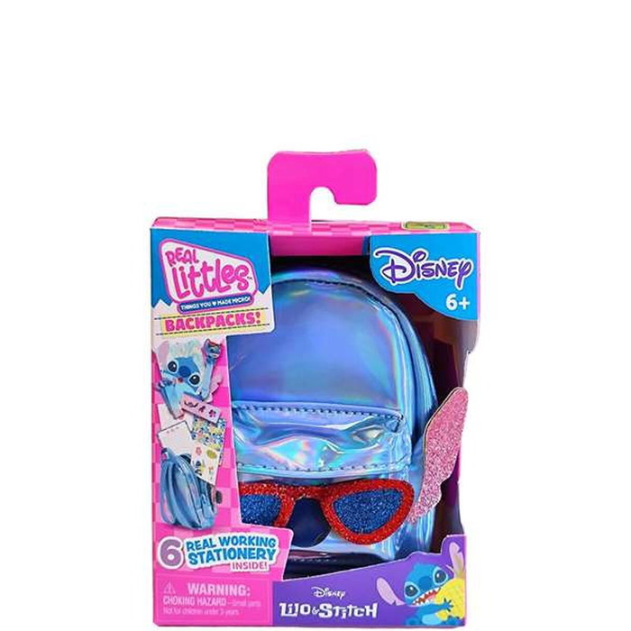 CEFA Real Littles Mochila Mini Stitch Disney Holográfica con Accesorios CEFA Real Littles Mochila Mini Stitch Disney Holográfica con Accesorios