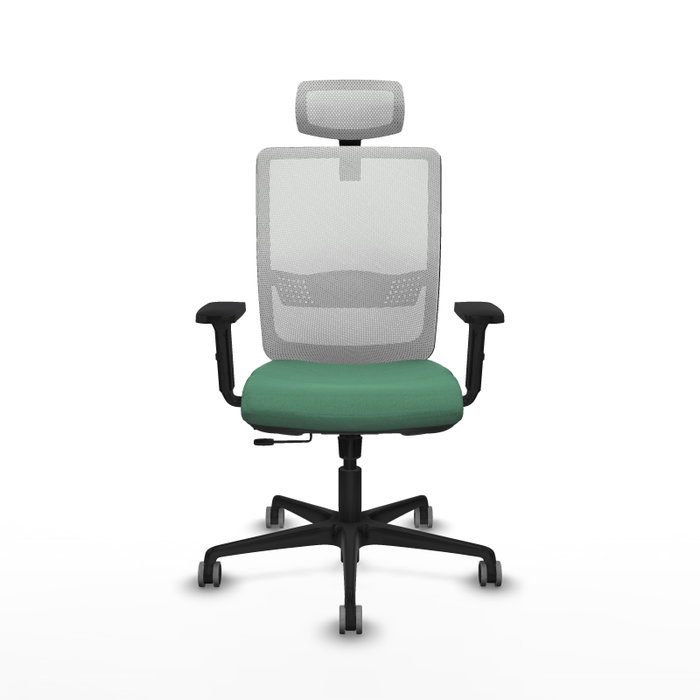 PIQUERAS Y CRESPO Silla de oficina Haches Verde Esmeralda y Blanco PIQUERAS Y CRESPO Silla de oficina Haches Verde Esmeralda y Blanco