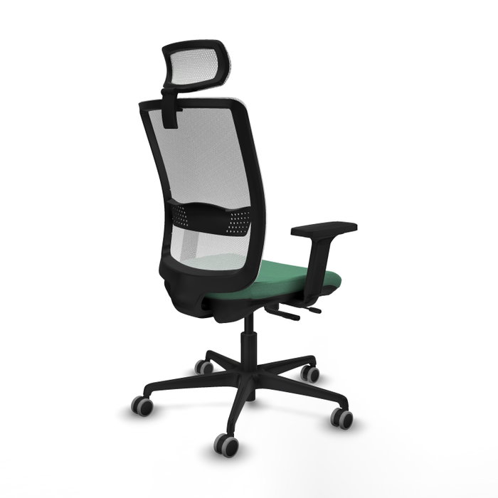 PIQUERAS Y CRESPO Silla de oficina Haches Verde Esmeralda y Blanco PIQUERAS Y CRESPO Silla de oficina Haches Verde Esmeralda y Blanco