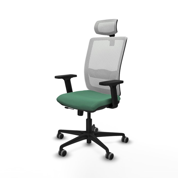 PIQUERAS Y CRESPO Silla de oficina Haches Verde Esmeralda y Blanco PIQUERAS Y CRESPO Silla de oficina Haches Verde Esmeralda y Blanco