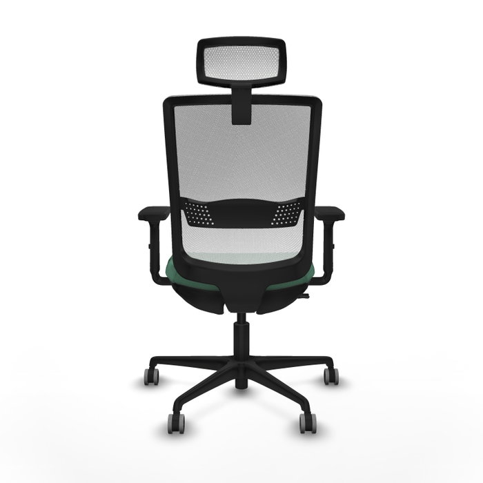 PIQUERAS Y CRESPO Silla de oficina Haches Verde Esmeralda y Blanco PIQUERAS Y CRESPO Silla de oficina Haches Verde Esmeralda y Blanco
