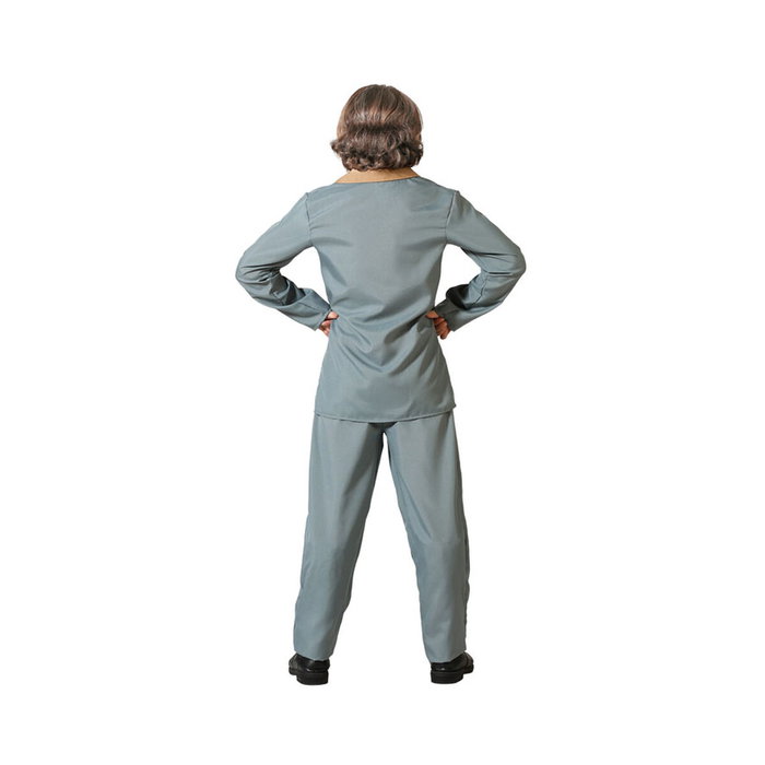 Atosa Disfraz Payaso Traje Gris con Corbata para Hombre Adulto