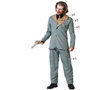 Atosa Disfraz Payaso Traje Gris con Corbata para Hombre Adulto