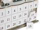 DKD Home Decor Calendario Adviento Navidad Tradicional Rojo Beige Madera 8.5 x 36.5 x 34 cm (2 Unidades)