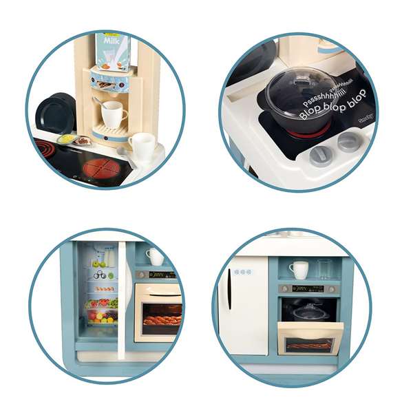 Smoby Cocina Bon Appetit con 23 Accesorios, Sonidos, 52,1x32,5x95,7 cm