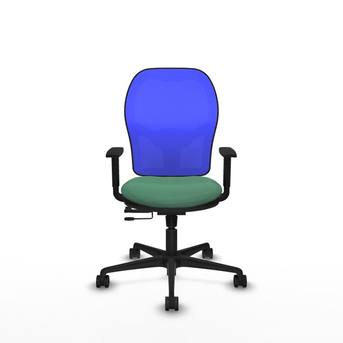 PIQUERAS Y CRESPO Silla de oficina Jorquera con mecanismo Sincro/Traslack Verde esmeralda y Azul PIQUERAS Y CRESPO Silla de oficina Jorquera con mecanismo Sincro/Traslack Verde esmeralda y Azul
