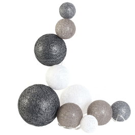 Home Deco Factory Guirnalda Luz 10 Led Gris Decorativa 192cm