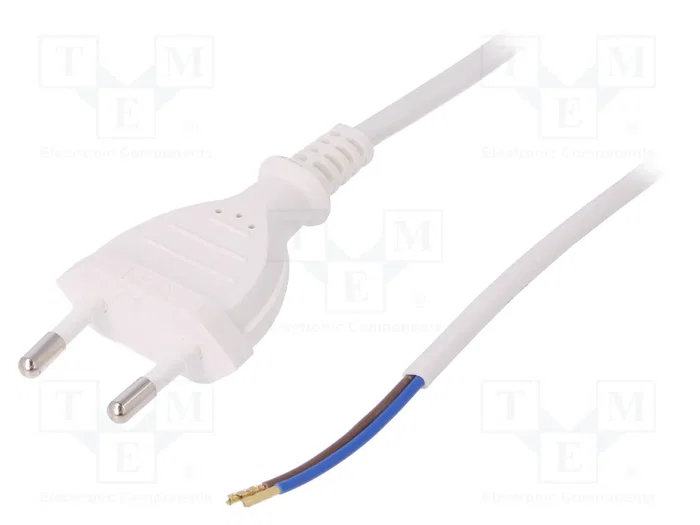 PLASTROL Cable de alimentación H03VVH2-F,OMY 2x0,5mm2 CEE 7/16 (C) 2m PLASTROL Cable de alimentación H03VVH2-F,OMY 2x0,5mm2 CEE 7/16 (C) 2m
