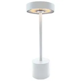Lumisky ROBY WHITE Lámpara de mesa inalámbrica H30 cm Aluminium Touch Blanco mate LED