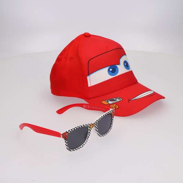 Cerdá Gorra Set Gafas de Sol Cars 53 cm para Niños