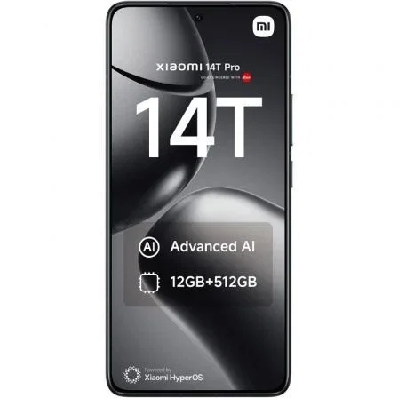 Xiaomi Smartphone 14T Pro MZB0HJCEU 12GB/512GB 5G Negro Titanio 6.67" Pantalla 144Hz Leica Cámara Profesional IP68
