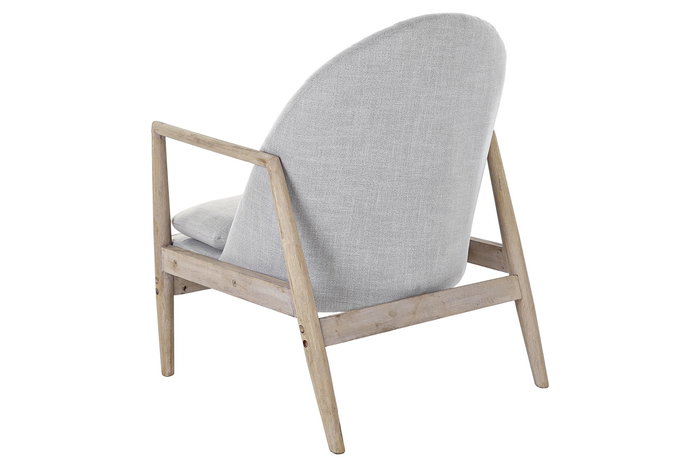 DKD Home Decor Butaca Moderno Gris Claro Natural 69 x 89 x 68 cm