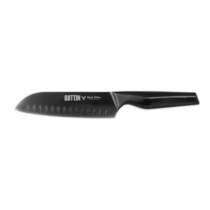 Quttin Cuchillo Santoku Black Edition 17cm (Pack de 8) de 2.0mm de grosor