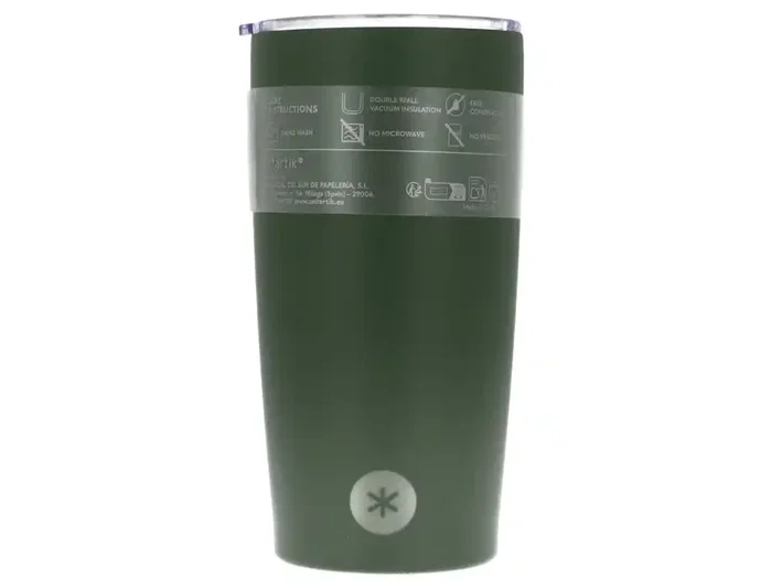 Antartik Vaso térmico Antartik Mono tapa hermética verde militar 520 ml