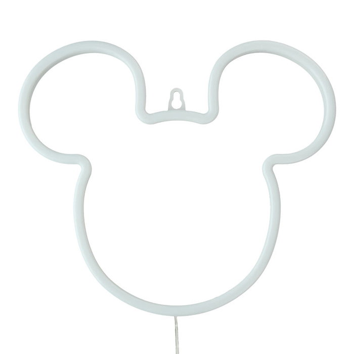 Paladone Luz de Neón LED Mickey Mouse Disney, Silueta Decorativa para Pared, 21.8 cm