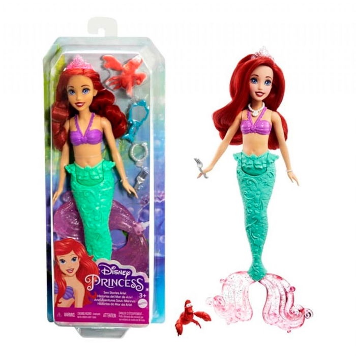 Mattel Muñecas Princesas Disney y Accesorios HLW34, Set de Muñeca con Accesorios de Películas Clásicas de Disney para Niñas +3 Años