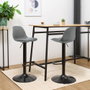 Home Deco Factory Taburete Bar Isak Gris